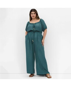 【送料無料】 シティーシック レディース ジャンプスーツ トップス Plus Size Erica Jumpsuit Foliage green