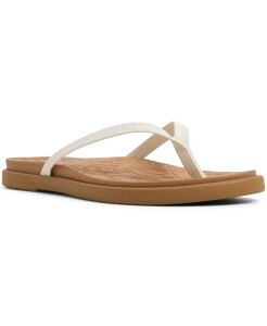���L�V�[ ���f�B�[�X �V���[�Y �T���_�� Roxy Women's Calabasas Round Toe Flat Sandals Cream �N���[��