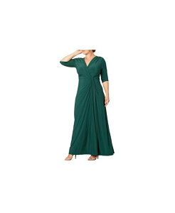 �L���i ���f�B�[�X �g�b�v�X �����s�[�X �v���X�T�C�Y Kiyonna Women's Plus Size Evening Romance Long Gown Hunter green �O���[��