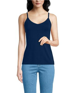 �����Y�G���h ���f�B�[�X �g�b�v�X �V���c V�l�b�N Lands' End Women's Cooling V-neck Camisole Deep sea navy �l�C�r�[