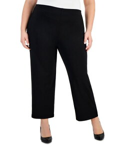 �W�F�C�G���R���N�V���� ���f�B�[�X �{�g���X �J�W���A���p���c �p���c JM Collection Women's Wide-Leg Pull-On Pants Regular & Short Lengths PP Short-4XP Deep Black �u���b�N