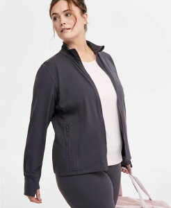 【送料無料】 イデオロギー レディース ジャケット・ブルゾン アウター Women's Soft Full-Zip Jacket XS-4X Deep Charcoal