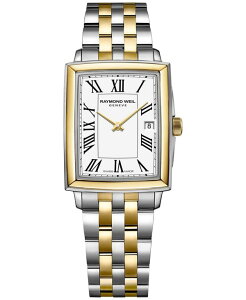 Ch EB fB[X ANZT[ rv TVc Raymond Weil Women's Swiss Toccata Gold PVD & Stainless Steel Bracelet Watch 22.6x28.1mm White zCg
