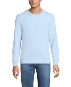 �����Y�G���h �����Y �A�E�^�[ �p�[�J�[�E�X�E�F�b�g �X�E�F�b�g �V���c Lands' End Men's Long Sleeve Serious Sweats Crew Sweatshirt Clearlake blue �u���[