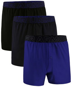yz A_[A[}[ Y {NT[pc A_[EFA Men's 3-Pk. Solid Performance Tech Mesh 6" Boxers Royal