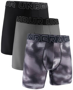 �A���_�[�A�[�}�[ �����Y �A���_�[�E�F�A �{�N�T�[�p���c Under Armour Men's 3-Pk. Performance Tech 6 Boxer Briefs Titan Gray �O���[