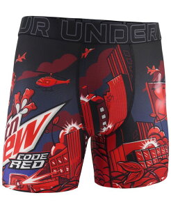 �A���_�[�A�[�}�[ �����Y �A���_�[�E�F�A �{�N�T�[�p���c �v�����g ���b�V�� Under Armour Men's Mountain Dew Printed Performance Tech Mesh 6 Boxer Briefs Lava Red ���b�h