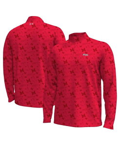 �A���_�[�A�[�}�[ �����Y �A�E�^�[ �W���P�b�g�E�u���]�� �W���P�b�g Under Armour Men's Red Maryland Terrapins Gameday Armourfuse Half-Zip Jacket Red ���b�h