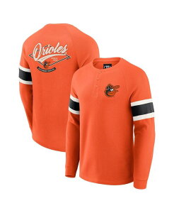 �t�@�i�e�B�N�X ���f�B�[�X �g�b�v�X T�V���c �j�b�g Fanatics Darius Rucker Collection by Men's Orange Baltimore Orioles Waffle-Knit Raglan Long Sleeve Henley T-Shirt Orange �I�����W