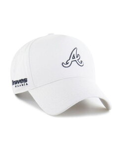 47 uh Y ANZT[ Xq '47 Brand Men's White Atlanta Braves Foundational Pinch Offside Adjustable Hat White zCg