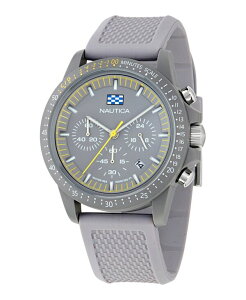�i�E�e�B�J �����Y �A�N�Z�T���[ �r���v Nautica Men's Multifunction or Date Gray Polyurethane Watch 43mm Gray �O���[
