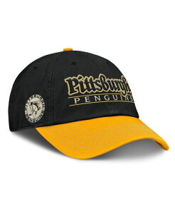 �t�@�i�e�B�N�X �����Y �A�N�Z�T���[ �X�q Fanatics Men's Black/Gold Pittsburgh Penguins Heritage Home Ice Two-Tone Adjustable Hat Black Gold �u���b�N