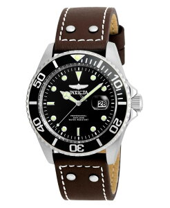 �C���r�N�^ �����Y �A�N�Z�T���[ �r���v Invicta Men's 22069 Pro Diver Quartz 3 Hand Black Dial Watch Brown �u���E��