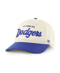 47 �u�����h �����Y �A�N�Z�T���[ �X�q '47 Brand Men's Natural Los Angeles Dodgers Crosstown Franchise Fitted Hat Natural