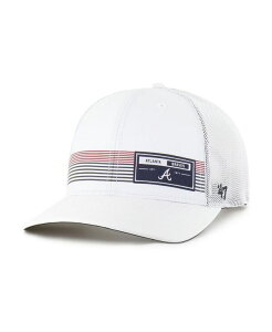 47 uh Y ANZT[ Xq '47 Brand Men's White Atlanta Braves Rangefinder Brrr Trucker Adjustable Hat White zCg