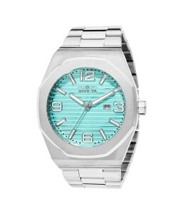 CrN^ Y ANZT[ rv Invicta Men's 45779 Huracan Quartz 3 Hand Turquoise Dial Watch Silver Vo[