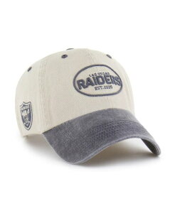 47 �u�����h �����Y �A�N�Z�T���[ �X�q '47 Brand Men's Khaki Las Vegas Raiders Breaking Trail Clean Up Adjustable Hat Khaki �J�[�L