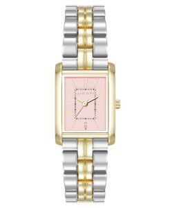 ANC fB[X ANZT[ rv Anne Klein Women's Quartz Rectangular Two-Tone Metal Alloy Watch 22mm Pink Silver-tone and Gold-tone sN