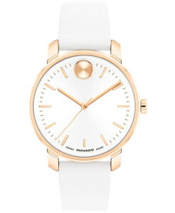 oh fB[X ANZT[ rv U[ Movado Women's Bold Access Swiss Quartz White Leather Watch 34mm White zCg