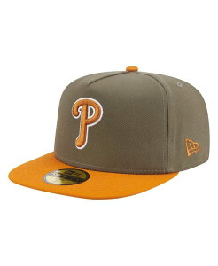 【送料無料】 ニューエラ メンズ 帽子 アクセサリー Men's Olive/Orange Philadelphia Phillies Two-Tone Color Pack A-Frame 59FIFTY Fitted Hat Olive Orange