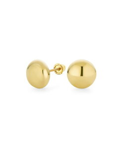 yz uO fB[X sAXECO ANZT[ Classic Tiny Petite 14K Yellow Gold Round Button Ball Stud Earrings Screw Back Gold