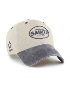 yz 47uh Y Xq ANZT[ Men's Khaki New Orleans Saints Breaking Trail Clean Up Adjustable Hat Khaki