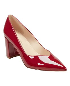 }[NtBbV[ fB[X V[Y pvX q[ Marc Fisher Women's Caitlin Slip-On Block Heel Pumps Red Patent bh