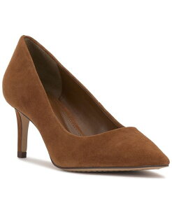 ���B���X�J���[�g ���f�B�[�X �V���[�Y �p���v�X �q�[�� Vince Camuto Women's Kehlia Mid-Heel Pumps Burnt Sugar Suede