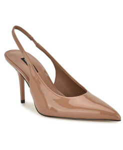 �i�C���E�F�X�g ���f�B�[�X �V���[�Y �p���v�X Nine West Women's Palomma Slingback Stiletto Pumps Natural Patent