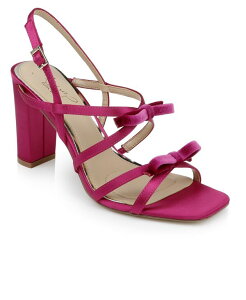 �W���E�F���_�O���C�~�V���J ���f�B�[�X �V���[�Y �T���_�� Jewel Badgley Mischka Women's Eliza Bow Evening Sandals Pink Satin �s���N