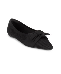 yz ^n fB[X pvX V[Y Women's Montserrat Knit Slip-On Flats Black