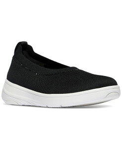 tBbgtbv fB[X V[Y pvX jbg FitFlop Women's Super-Q Crystal-Trim Knit Ballerina Flats Black ubN