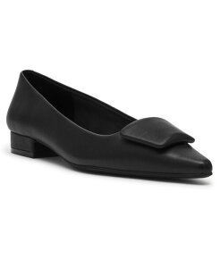 �A���N���C�� ���f�B�[�X �V���[�Y �p���v�X Anne Klein Women's Crawford Pointed Toe Flats Black �u���b�N