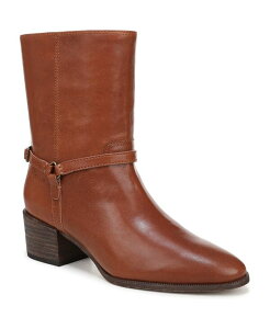 tRTg fB[X V[Y u[cECu[c Cognac Brown Leather Franco Sarto Women's Kian Round Toe Pull On Short Boots