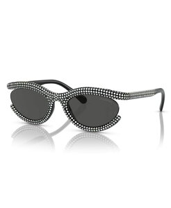 yz XtXL[ fB[X TOXEACEFA ANZT[ Women's Sunglasses SK6006 Black Dark Grey Solid