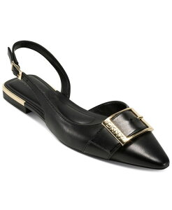 �_�i �L������ �j���[���[�N ���f�B�[�X �V���[�Y �p���v�X DKNY Women's Clemma Buckle Slingback Flats Black �u���b�N