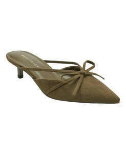 �}�[�N�t�B�b�V���[ ���f�B�[�X �V���[�Y �p���v�X �q�[�� Marc Fisher Women's Florin Slip-On Kitten Heel Pumps Olive Green �O���[��
