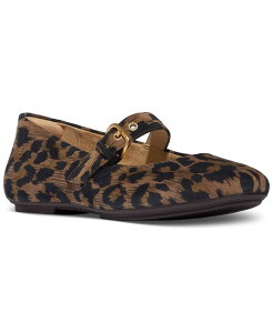 tBbgtbv fB[X V[Y pvX XG[h FitFlop Women's Delicato Leopard Suede Mary Jane Flats Chocolate Mix `R[g