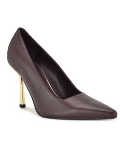 yz iCEFXg fB[X pvX V[Y Women's Jamiey Slip-On Stiletto Pumps Dark Wine Leather
