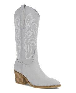 �~�A ���f�B�[�X �V���[�Y �u�[�c�E���C���u�[�c MIA Women's Crosley Pointed Toe Western Mid-Shaft Boots Light Blue �u���[