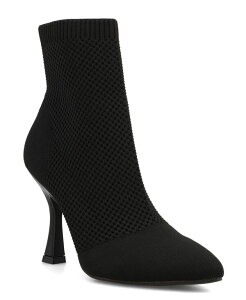 �~�A ���f�B�[�X �V���[�Y �u�[�c�E���C���u�[�c �j�b�g MIA Women's Pamilla Pointed Toe Knit Dress Booties Black �u���b�N