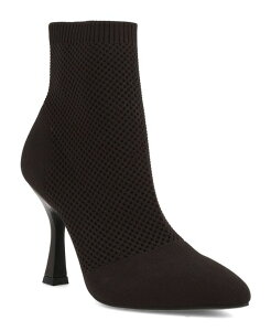 �~�A ���f�B�[�X �V���[�Y �u�[�c�E���C���u�[�c �j�b�g MIA Women's Pamilla Pointed Toe Knit Dress Booties Chocolate �`���R���[�g