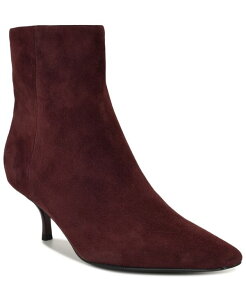 iCEFXg fB[X V[Y u[cECu[c q[ Nine West Women's Hermena Kitten Heel Dress Booties Dark Wine Suede C