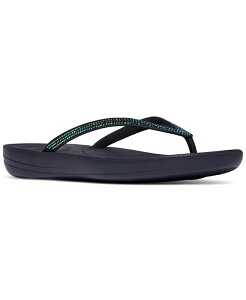 tBbgtbv fB[X V[Y T_ FitFlop Women's Iqushion Sparkle Flip-Flop Sandal Midnight Navy