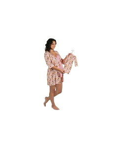 �G���@���[�O���[ ���f�B�[�X �A���_�[�E�F�A �i�C�g�E�F�A �}�^�j�e�B Everly Grey Maternity Adaline 5-Piece Maternity/Nursing Set For Mom/Baby Camellia