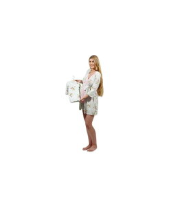 �G���@���[�O���[ ���f�B�[�X �A���_�[�E�F�A �i�C�g�E�F�A �}�^�j�e�B Everly Grey Maternity Adaline 5-Piece Maternity/Nursing Set For Mom/Baby Peony
