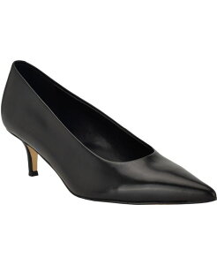 �J���o���N���C�� ���f�B�[�X �V���[�Y �p���v�X �q�[�� Calvin Klein Women's Voneta Kitten Heel Pumps Black Leather �u���b�N