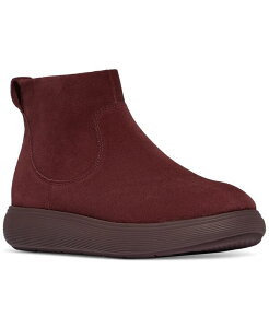 tBbgtbv fB[X V[Y u[cECu[c XG[h AN u[c FitFlop Women's iQ-COMFF Suede Zip Ankle Booties Chocolate `R[g
