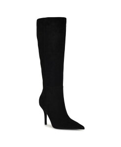 �i�C���E�F�X�g ���f�B�[�X �V���[�Y �p���v�X �g�[�� �u�[�c Nine West Women's Gerty Tall Pointy Toe Stiletto Boots Black Suede �u���b�N