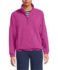 �����Y�G���h ���f�B�[�X �A�E�^�[ �W���P�b�g�E�u���]�� �n�[�t�W�b�v �t���[�X Lands' End Women's Anyweather RainDefense Fleece Quarter Zip Pullover Light raspberry sorbet